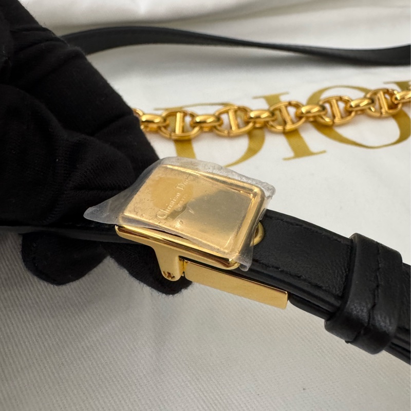 Soft Dior Cato 黑色藤格紋羊皮包-29