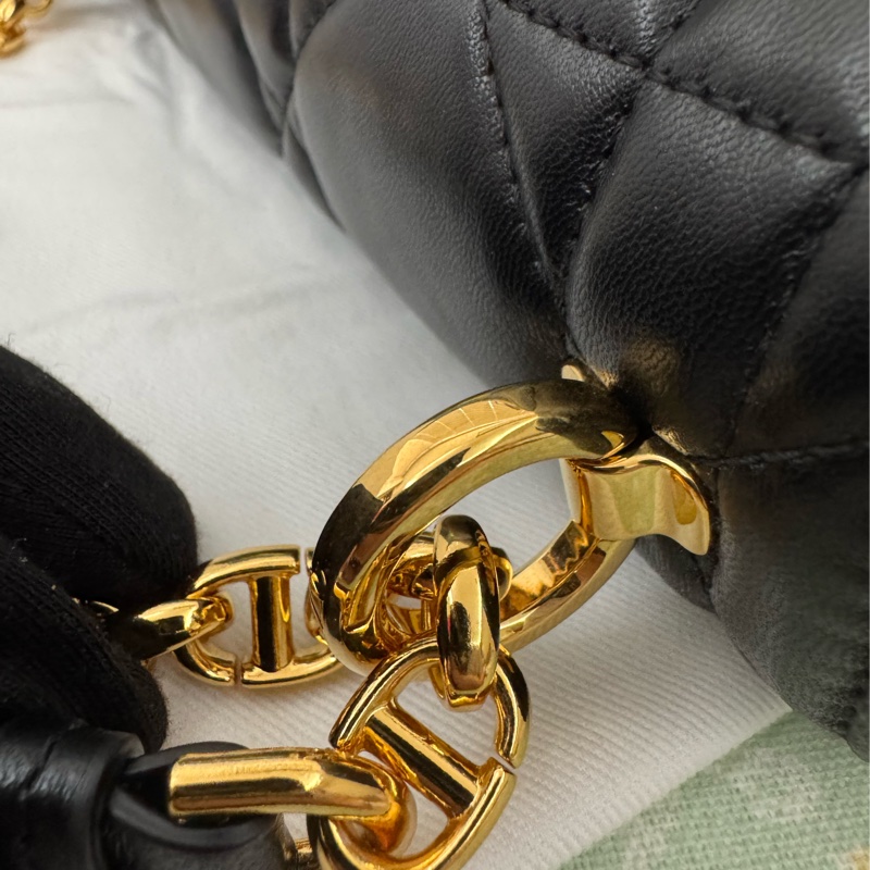 Soft Dior Cato 黑色藤格紋羊皮包-33