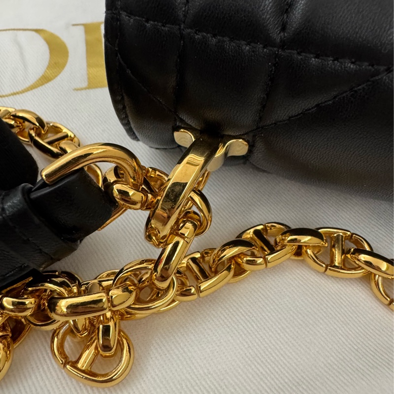 Soft Dior Cato 黑色藤格紋羊皮包-34