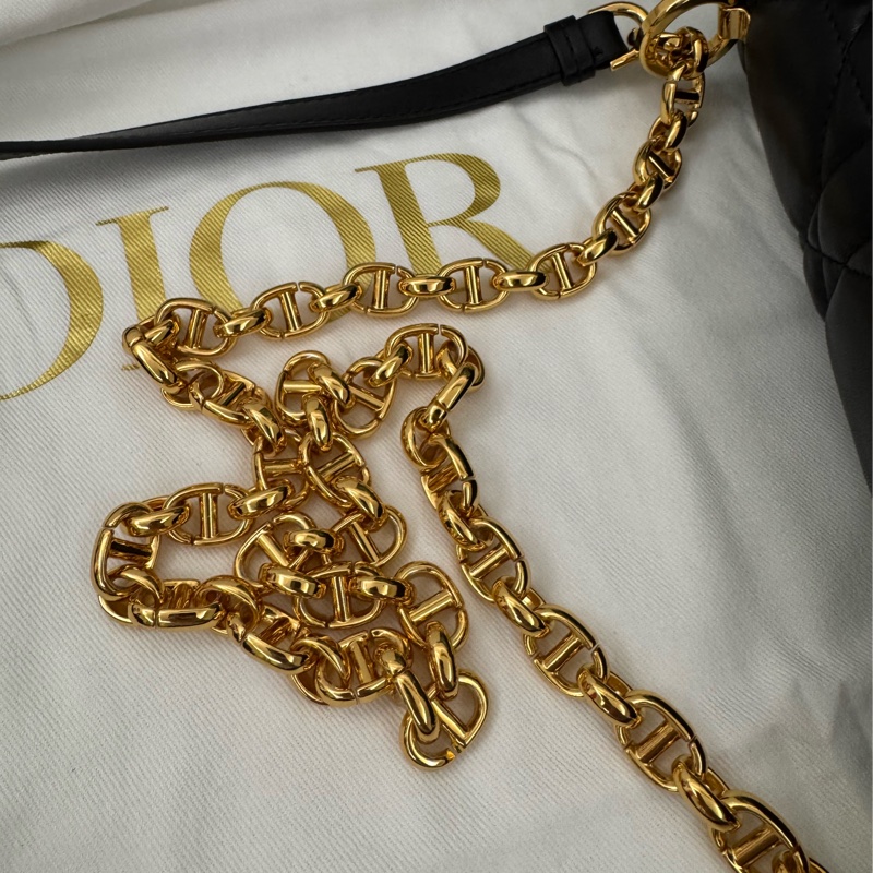 Soft Dior Cato 黑色藤格紋羊皮包-37