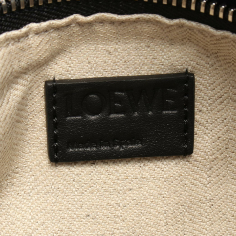LOEWE Puzzle Edge 大單肩包 B510P00X05 皮革 黑色 全新 女款-3