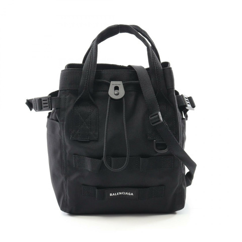 BALENCIAGA ARMY TOTE S 手提包 6440292BKPI1000 尼龍帆布黑色全新男式