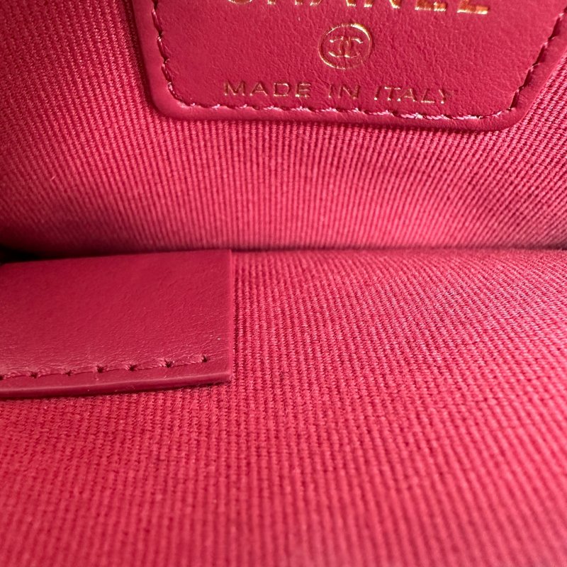 CHANEL 19 卡包 黑色羊皮 金扣 卡夾 吐司款（二手） M3473-4