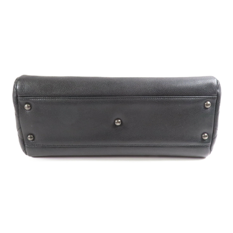 CHANEL 牛皮皮革Shoulder Bag銀扣肩背袋-3