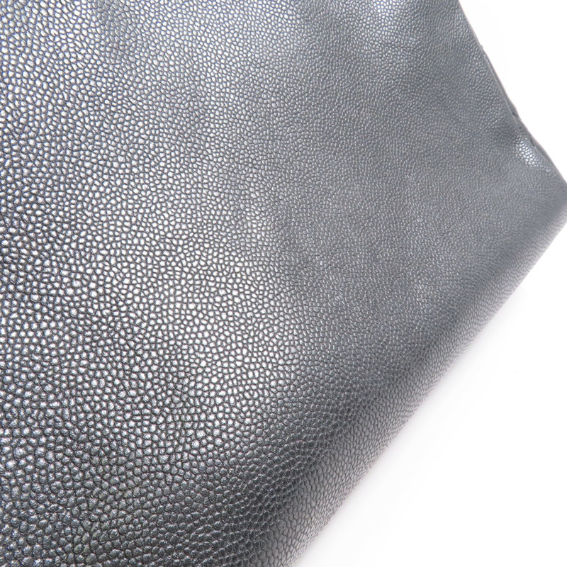 CHANEL 牛皮皮革Shoulder Bag銀扣肩背袋-11