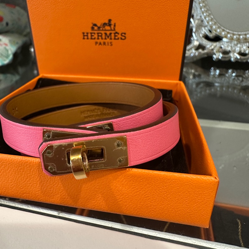 Hermes Kelly手鍊（皮革）-1