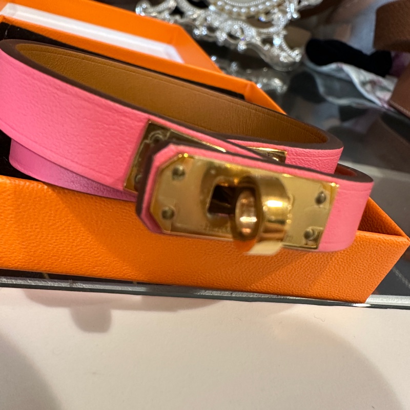 Hermes Kelly手鍊（皮革）-3