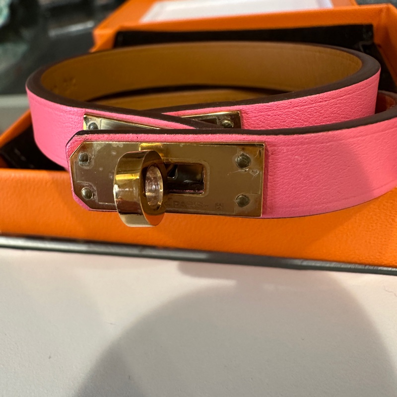 Hermes Kelly手鍊（皮革）-7