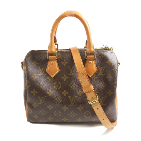 LOUIS VUITTON Monogram Speedy Bandouliere 25金扣手挽肩背兩用袋