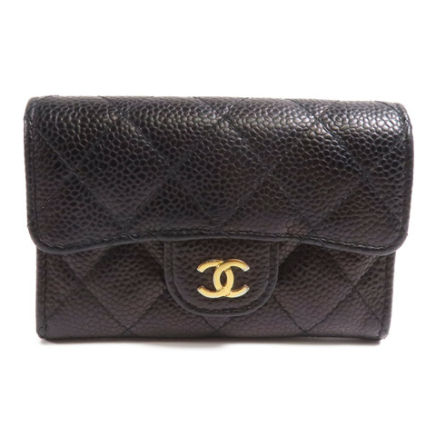 CHANEL 牛皮皮革Card Case金扣卡片套