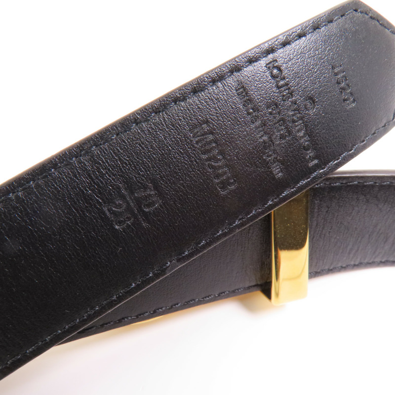 LOUIS VUITTON Monogram Reverse Dauphine 25MM Reversible Belt金扣皮帶-4