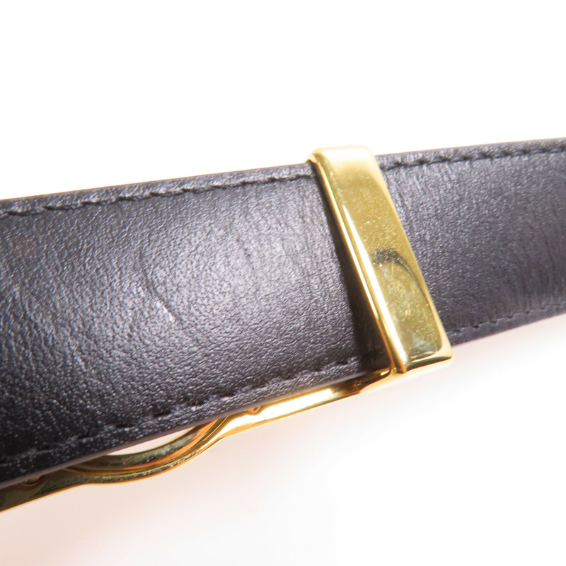 LOUIS VUITTON Monogram Reverse Dauphine 25MM Reversible Belt金扣皮帶-5