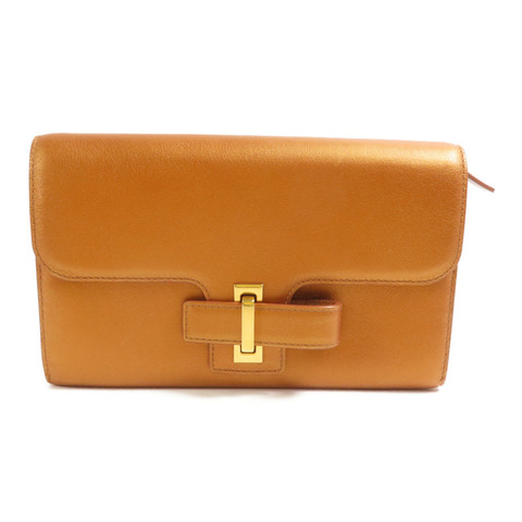 Delvaux 牛皮皮革Simplissime Long Wallet金扣長錢包