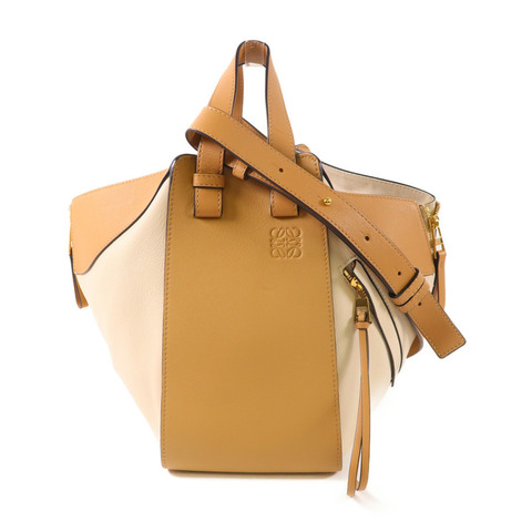 LOEWE 牛皮皮革Hammock MM金扣手挽肩背兩用袋