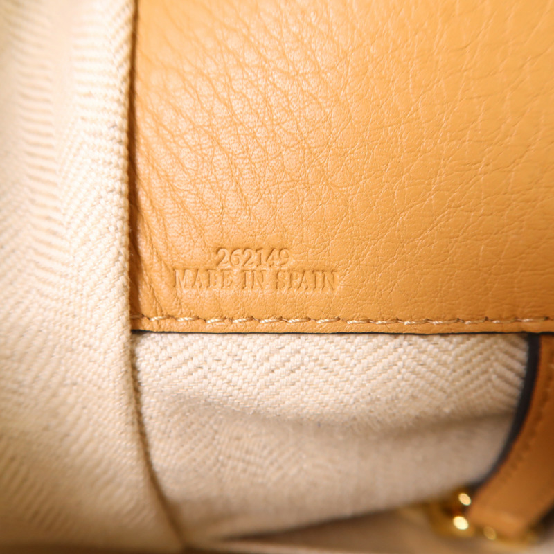 LOEWE 牛皮皮革Hammock MM金扣手挽肩背兩用袋-6