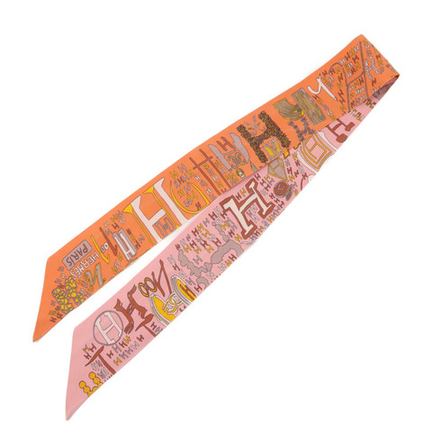 HERMES 絲質Twilly絲巾