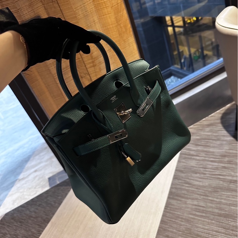 Hermès Birkin 30 Togo A Z6 銀-4