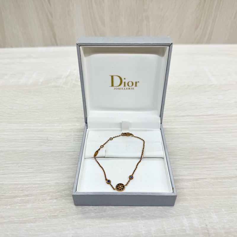 DIOR 18K金色青金石八芒星帶鑽手鍊-1