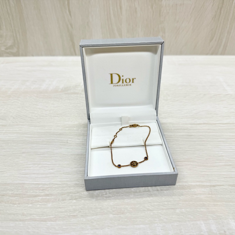 DIOR 18K金色青金石八芒星帶鑽手鍊-2