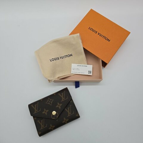 【全新♡好禮送人自用】LOUIS VUITTON Victorine 棕色 三折短夾 錢包