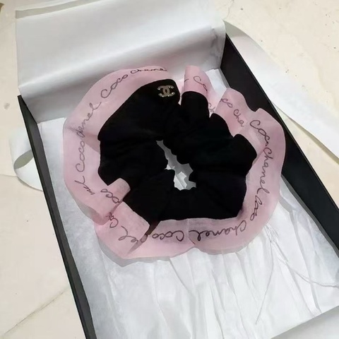 Chanel香奈兒25B粉色發圈