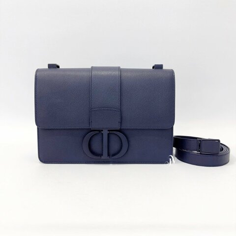 DIOR 藍牛皮霧面釦30 Montaigne