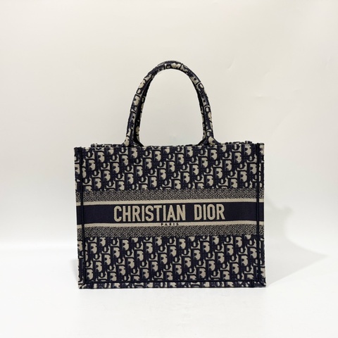 DIOR老花緹花布中號BOOK TOTE托特包M1296ZRIW