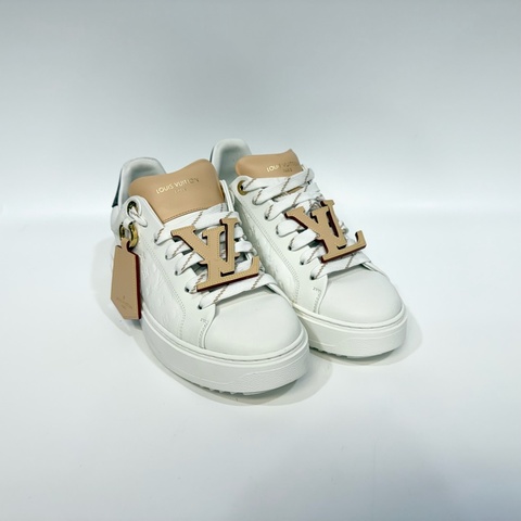 LV白色拚原花壓紋Time Out Sneaker運動鞋1ABHRZ
