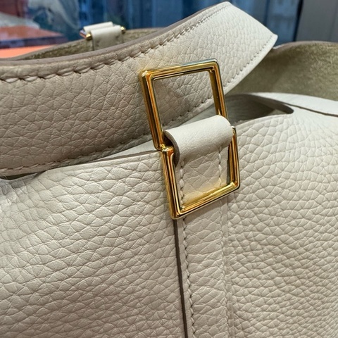 Hermes Picotin 18奶昔白金tc皮 stampK