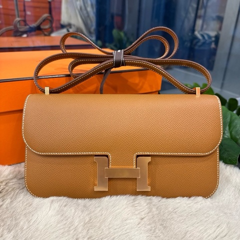 HERMES Constance elan 金棕玫瑰金epsom stamp W