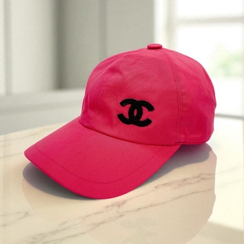 莉亞精品♡Chanel 棒球帽 桃色 99新
