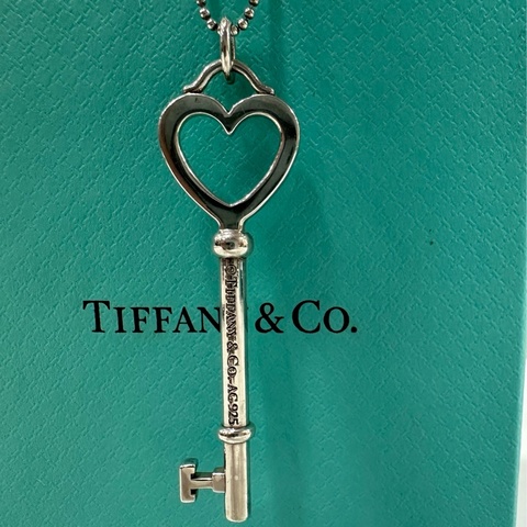 Tiffany & co 愛心鑰匙項鍊 925銀