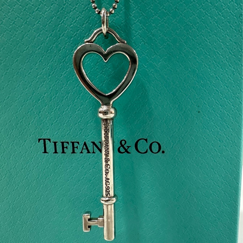 Tiffany & co 愛心鑰匙項鍊 925銀-0
