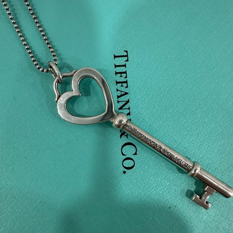 Tiffany & co 愛心鑰匙項鍊 925銀-5