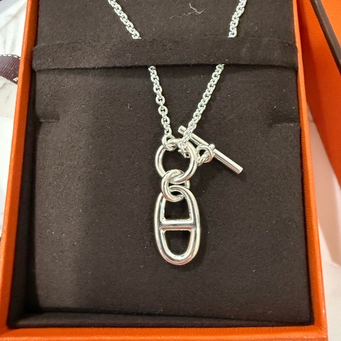 🧡Hermes 豬鼻項鍊 Chaine D’Ancre🧡 銀飾 全新