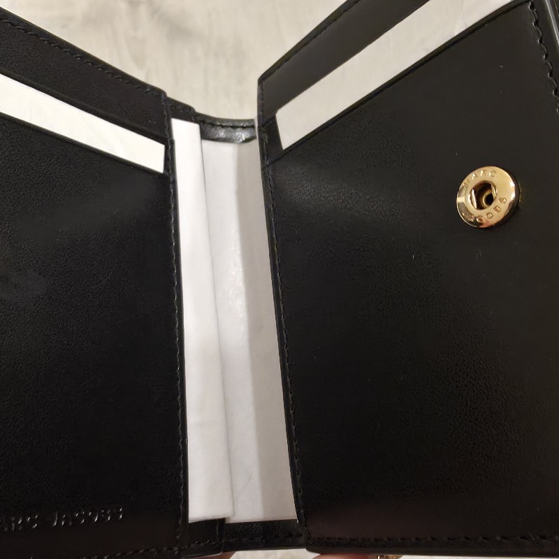 Marc Jacob's 魚子醬 短夾 黑色 全新 未拆封 吊牌未拆-16