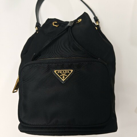 Prada Duet Re-Nylon 尼龍水桶袋 索帶包 手挽 斜揹 側背 多用途包