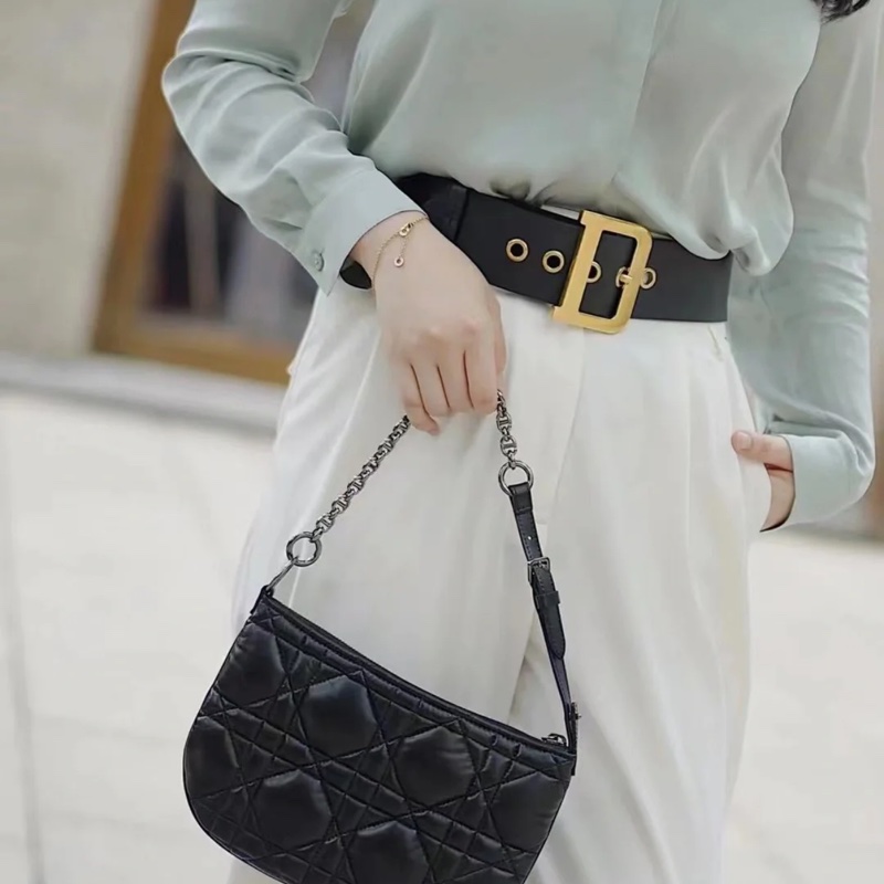 「JL精品代購」97新 Dior 麻將包 腋下包-2