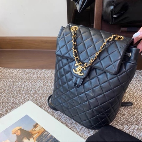 Chanel backpack 黑金小號背包