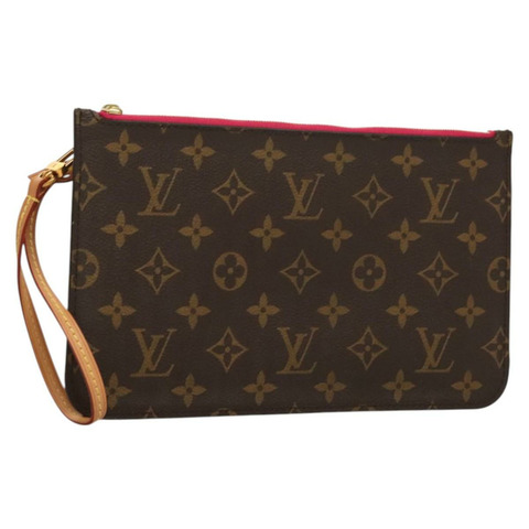 路易威登 Monogram Neverfull 中型手拿包 配件包 LV 正品 am8749