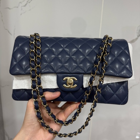 chanel cf25全新深藍色2024芯片款