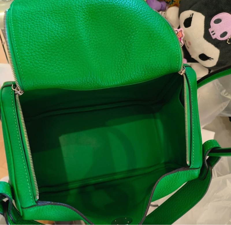 Hermes💚Lindy 26💚竹子綠色銀扣🌟99新🌈已Hold🌟-1