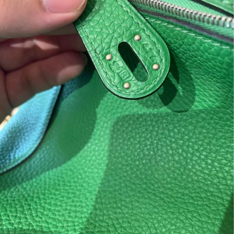 Hermes💚Lindy 26💚竹子綠色銀扣🌟99新🌈已Hold🌟-8