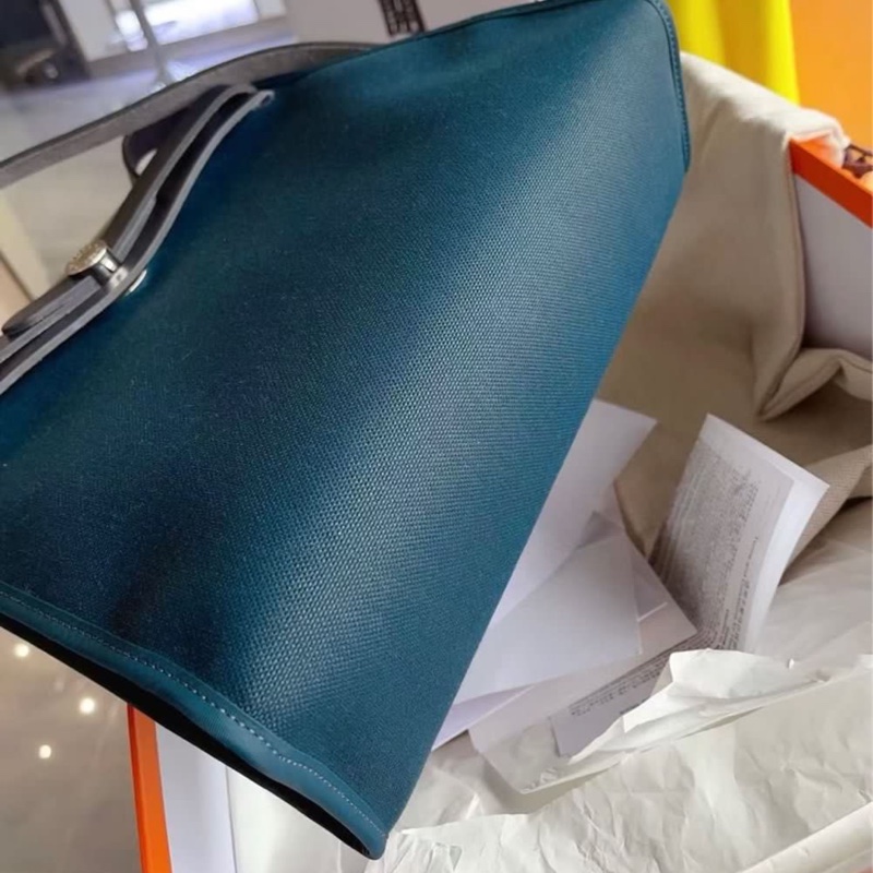 Hermes🌈Herbag 31🧡深海藍拼靛藍色銀扣🧡🌟全套有單🌈閑置未使用🌟Full Set🌟-2