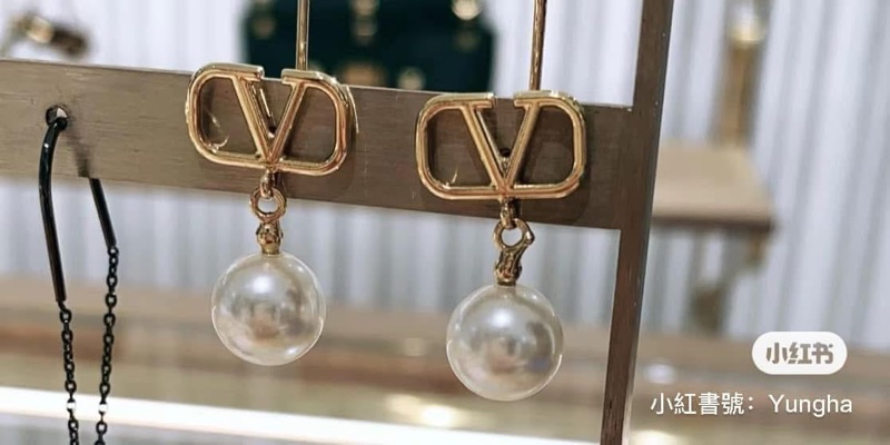 Valentino Garavani Vlogo 珍珠耳針環-9