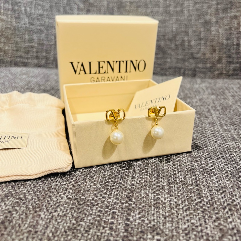 Valentino Garavani Vlogo 珍珠耳針環-11