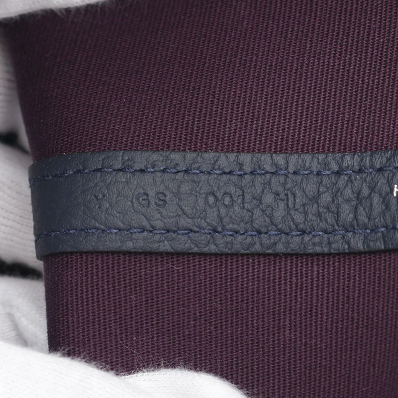 愛馬仕 HERMES Garden TPM 手提包 皮革 Negonda Toile Officier 女包 紫色 Navy-5