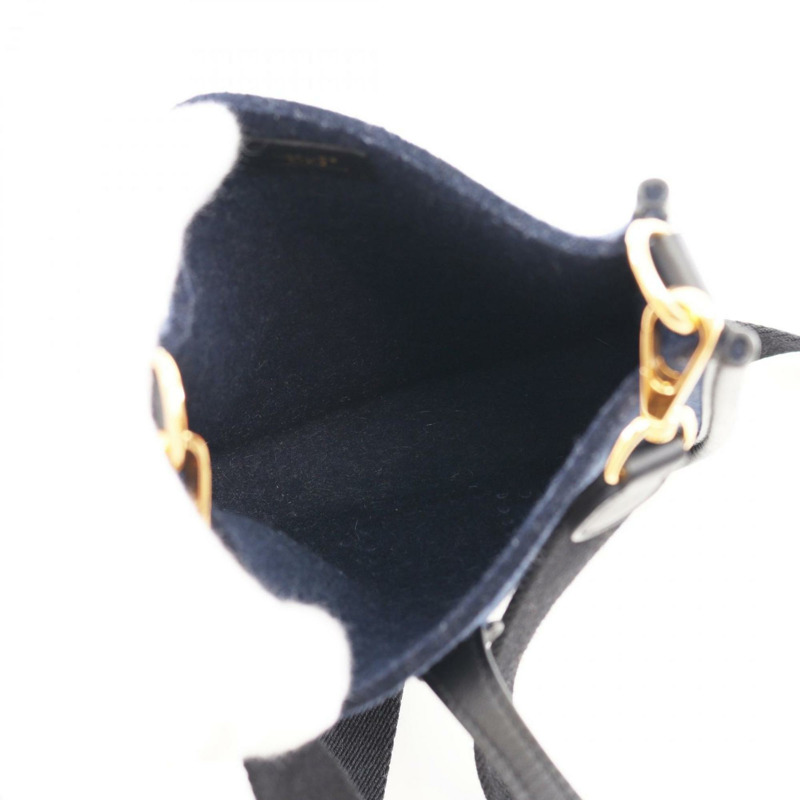 愛馬仕 HERMES Evelyn TPM Amazon 肩背包 皮革 Felt Swift 女款包 海軍藍 黑色-3