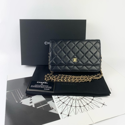 ◻️Chanel woc 羊皮黑金
