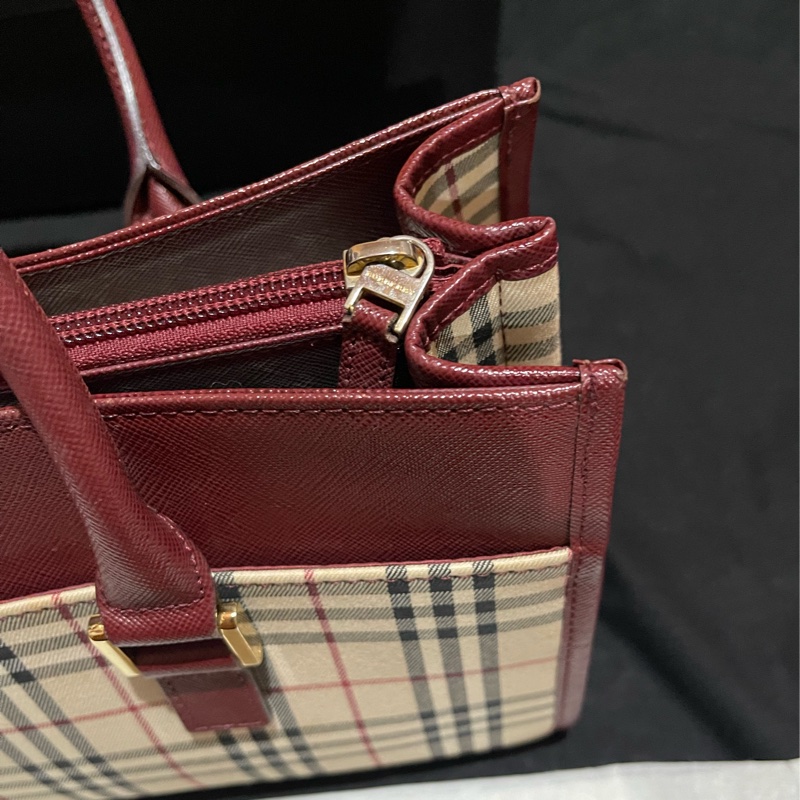Burberry經典格紋手提包-40